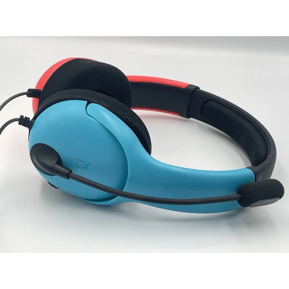 PDP AirLite Blue/Red Over the Ear Wired Gaming Headset for Nintendo Switch w/mic